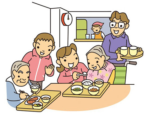 美しい花の画像 ベスト高齢者 食事 イラスト 無料