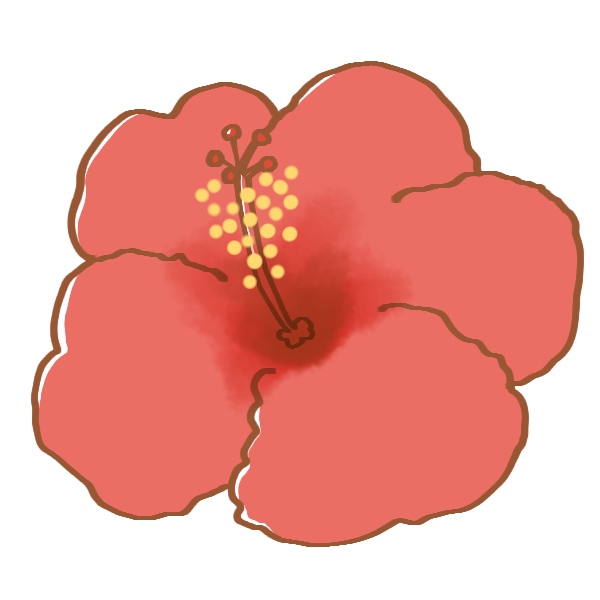 新鮮なハイビスカス イラスト 簡単 ただのディズニー画像