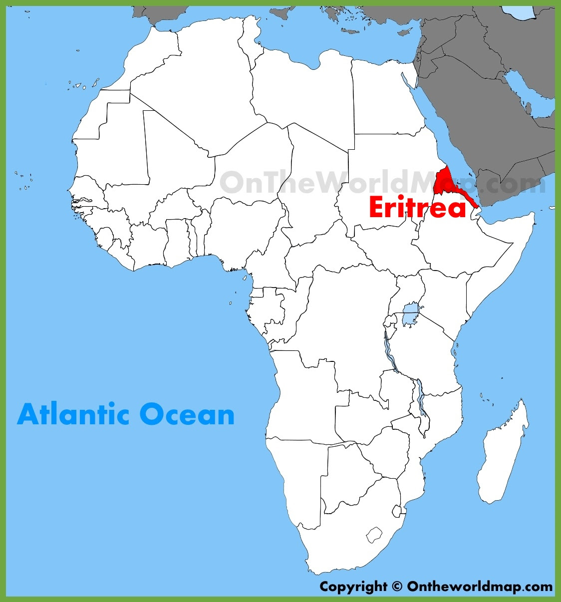 Where Is Eritrea On The Map Of Africa Jungle Maps: Map Of Africa Eritrea