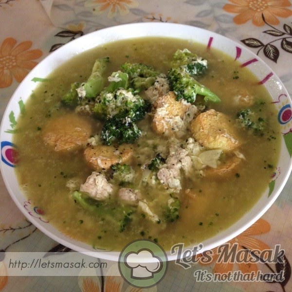 Resepi Sup Ayam Brokoli - Rexus I