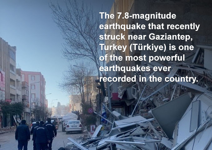 The 7.8-magnitude earthquake that recently struck near Gaziantep, Turkey (Türkiye) is one of the most powerful earthquakes ever recorded in the country