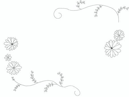 最も欲しかった 花 フレーム 手書き 白黒 8567 花 フレーム 手描き 白黒 Success Blognignw