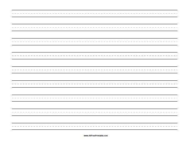 Free printable kindergarten writing paper free printable cursive packets printable lined paper printable graph paper see many sizes and colors of graph paper to print. Landscape Handwriting Paper Free Printable