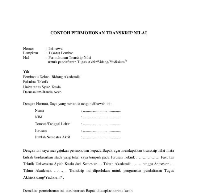 Contoh Surat Rasmi Permohonan Mendapatkan Maklumat - Rasmi Ru