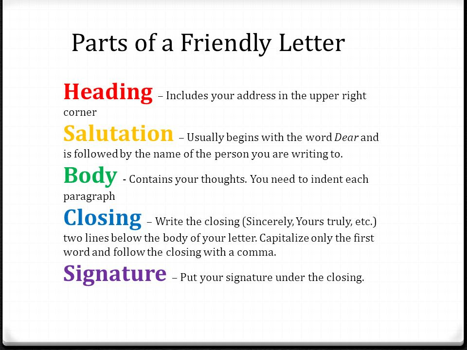 How To Write A Informal Letter To A Friend In Afrikaans
