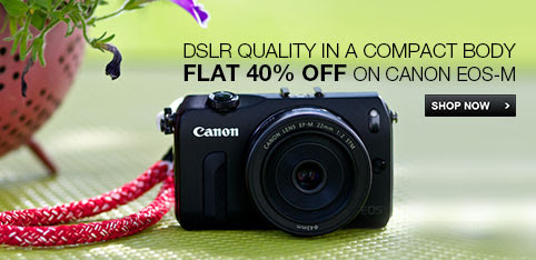 Flat 40% Off  on Canon EOS-M