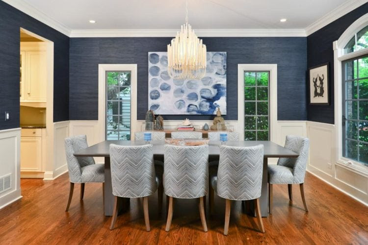 Before you get out the paint brushes, decide the color scheme for create chair rail measure from the bottom of the floor up to mark a line at the desired height for the chair rail—this should be at actual chair height. Are Two Tone Walls Making A Comeback Here Are 20 Examples