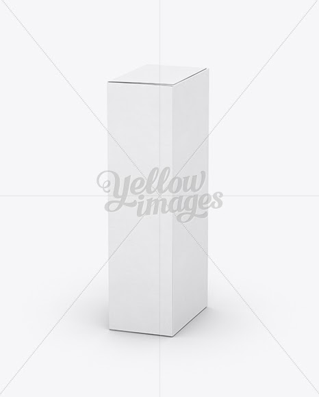 Download Download White Paper Box Mockup - 70° Angle Front View ...