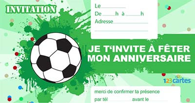Carte Anniversaire Gratuite A Imprimer De Foot Coleteremelly Official