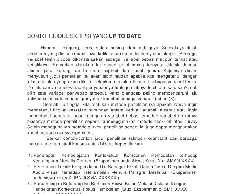 Contoh Abstrak Skripsi Tentang Kesehatan - Contoh Ole