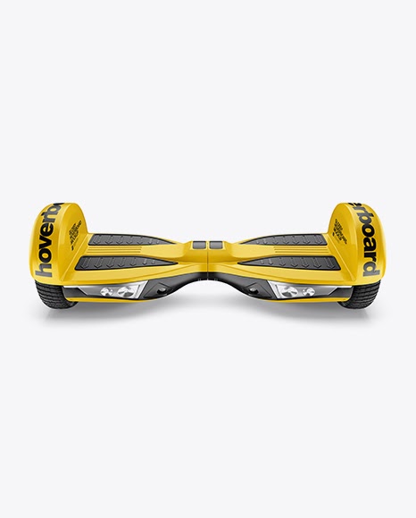 Download Glossy Hoverboard PSD Mockup Front View