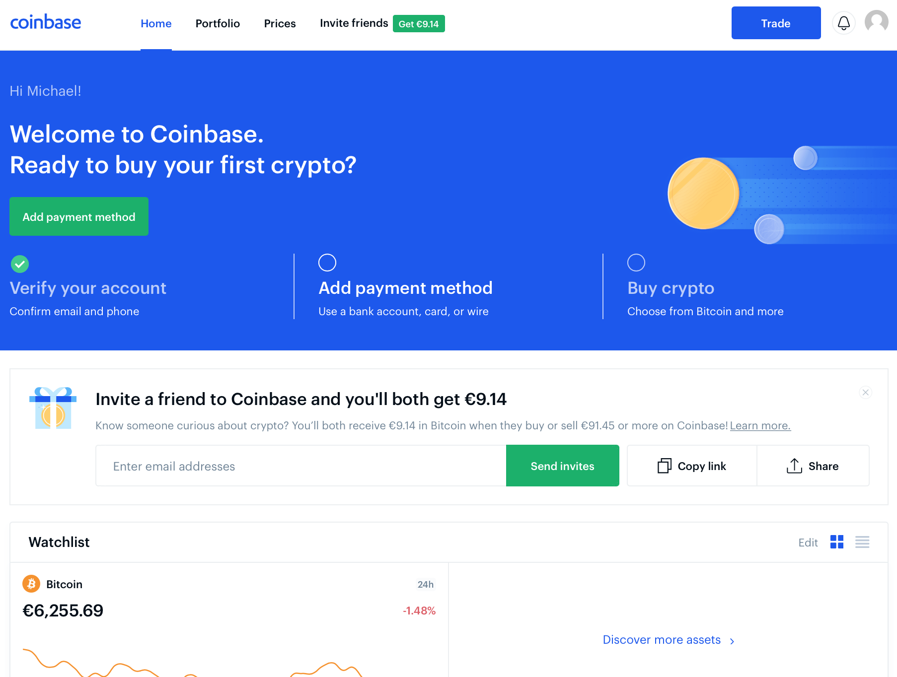 Freebitco.in is one of the last of the original bitcoin faucets. How To Earn Free Crypto Tezos Eos And More With A Coinbase Account Crypto Stepbystep