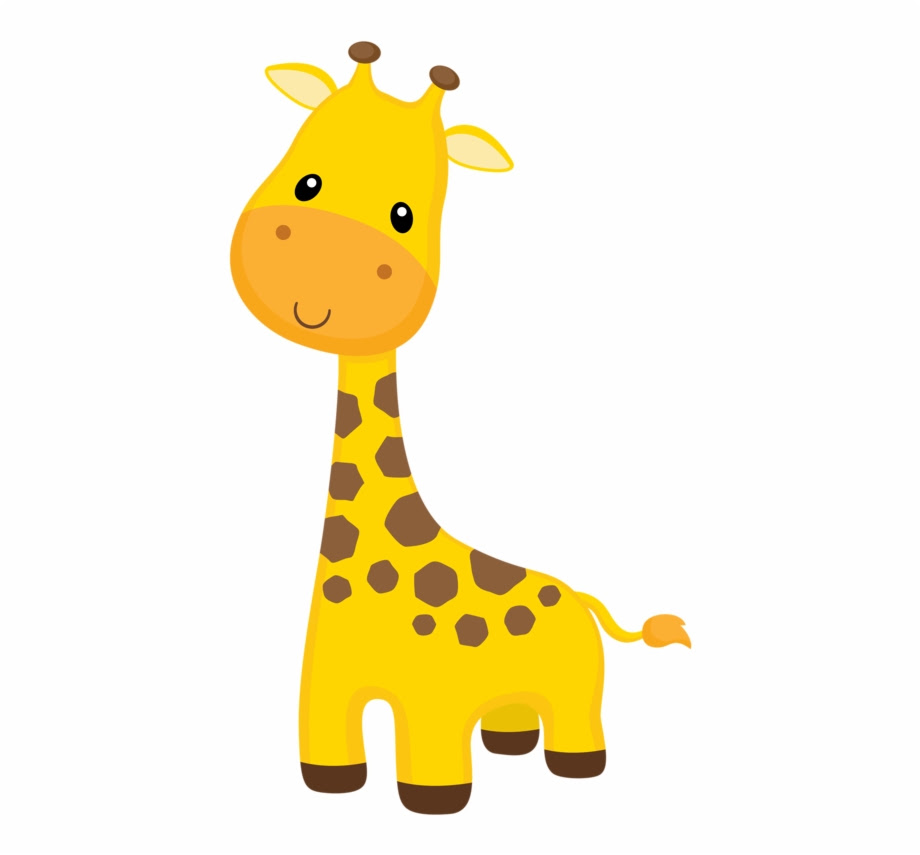 Download Outline Baby Giraffe Clipart