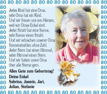 Geburtstagsglückwünsche Für Oma