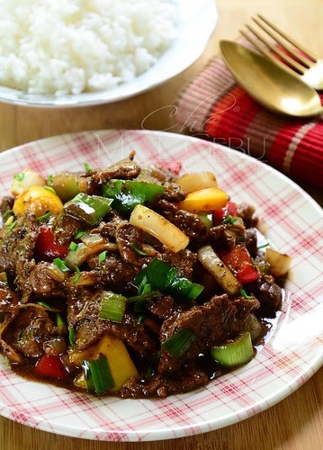 DAGING RUSA MASAK LADA HITAM - Dapur Tanpa Sempadan