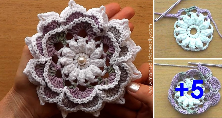 Como Hacer Flores A Crochet Faciles - Vernajoyce Blogs