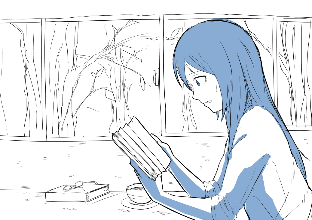 Kasword 本を読む ポーズ イラスト
