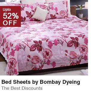 "Bed Sheets by Bombay Dyeing "