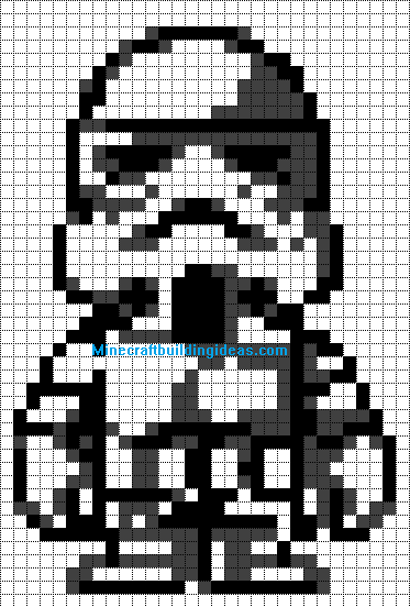 Minecraft Star Wars Pixel Art Grid - Pixel Art Grid Gallery