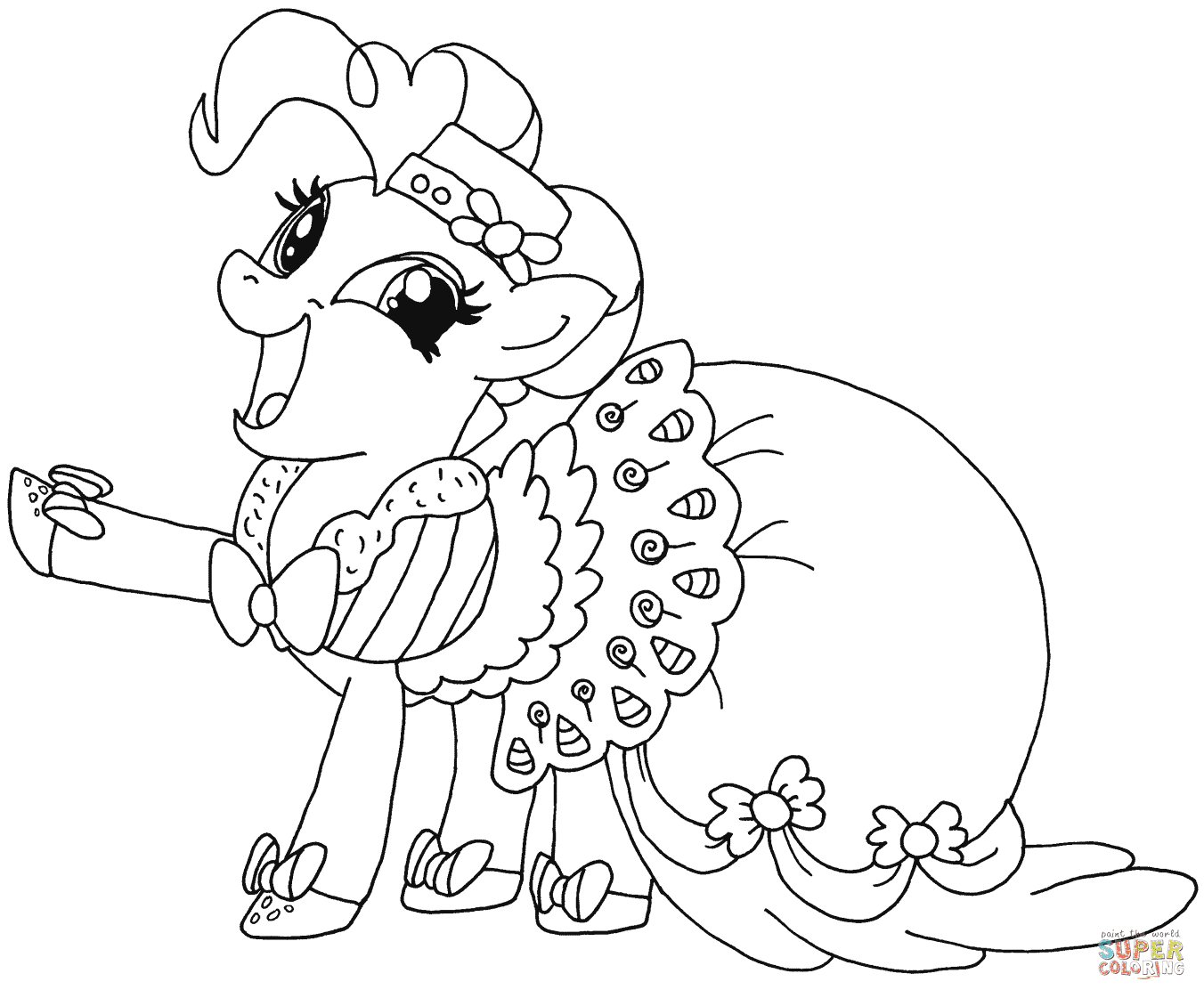 Rainbow dash pinkie pie coloring page. My Little Pony Pinkie Pie Coloring Page Free Printable Coloring Pages