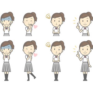 25 頬に手を当てる イラスト 頬に手を当てる イラスト