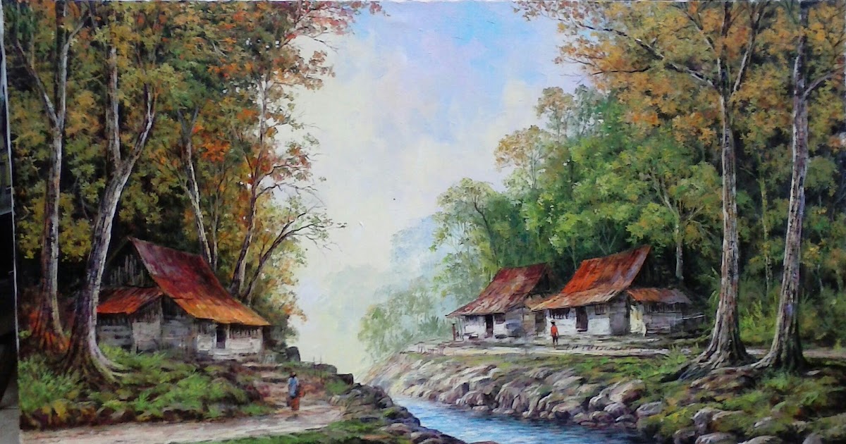 25+ Gambar Lukisan Pemandangan Pelukis - Pemandangan Indah ...