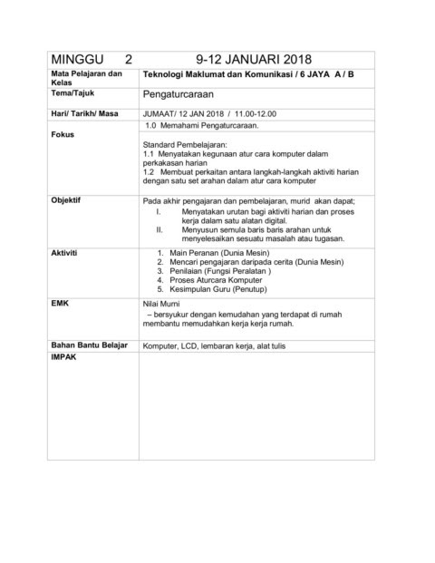Modul 3 tmk mengatur cara dan menguji. 373093477 Rph Tmk Tahun 6 2018 Flip Ebook Pages 1 50 Anyflip Anyflip
