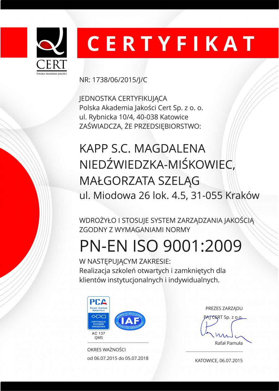 Szkolenia Kapp