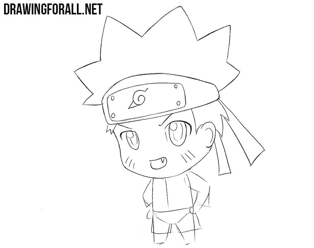 I have been asked about a naruto tutorial, about how to draw naruto eyes, hair, ect. How To Draw Chibi Naruto