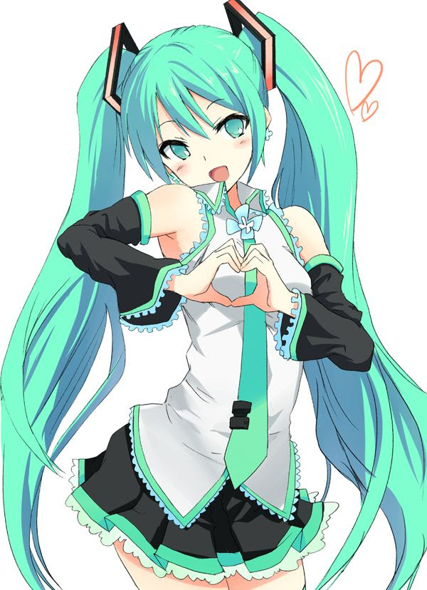 動物画像無料 トップ100可愛い 初音ミク イラスト かわいい