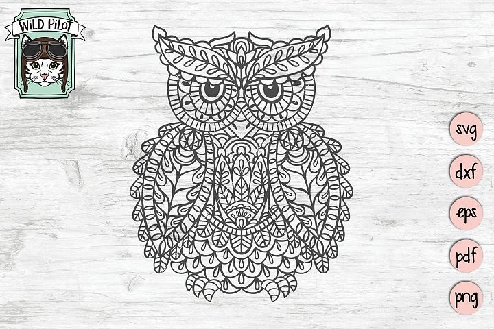 Download Mandala Owl Svg - Free Layered SVG Files