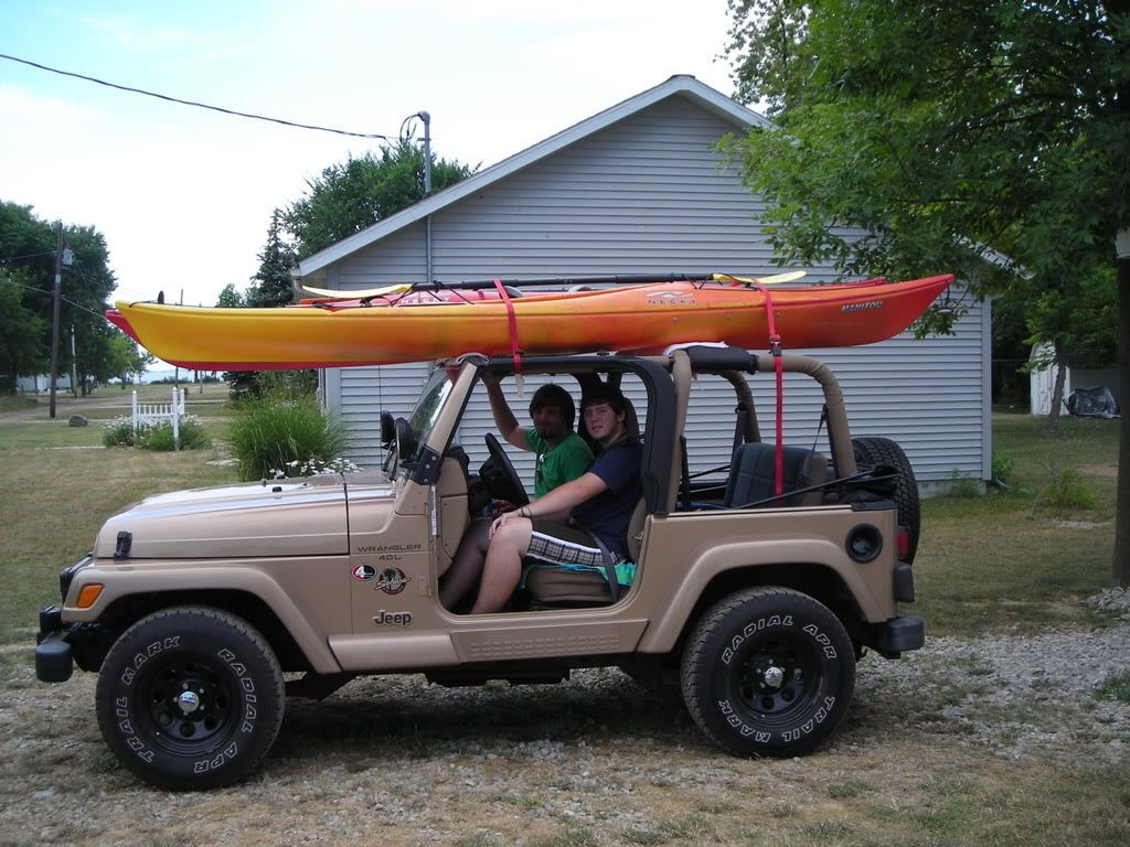 kelly nurd: diy kayak rack jeep wrangler