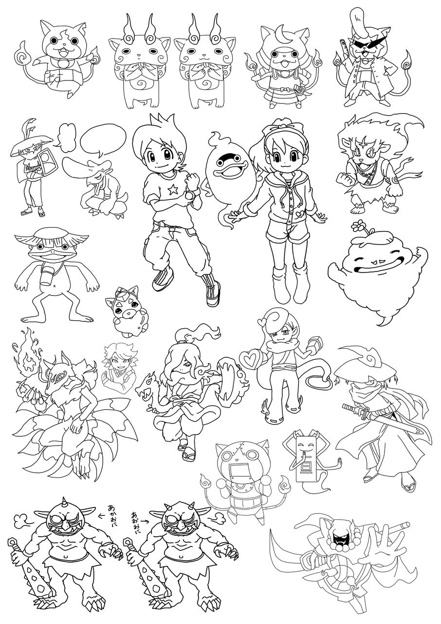 最新 塗り絵 妖怪ウォッチ エンマ ぬりえ 無料でダウンロードまたは印刷