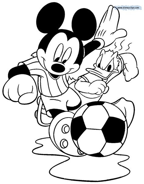 Donald And Mickey Are Playing Baskteball From Donald Duck Coloring Page