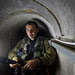 Lt. Col. Oshik Azulai, the deputy commander of the Israeli military's Southern Gaza Division, inside a tunnel that stretches most of a mile from Gaza into Israel, ending near Kibbutz Ein Hashlosha.