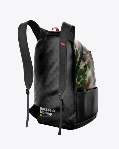 Download Backpack Mockup - Back Half Side View PSD Template | Free ...