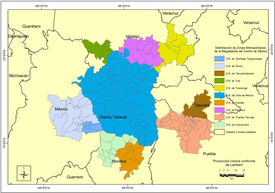 Geografía regional del mundo, barcelona, ariel, 1996. Sustentabilidad Del Desarrollo Urbano En La Megalopolis De Mexico Perspectiva Desde El Analisis Espacial