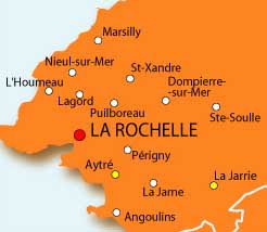 La rochelle is een franse havenstad aan de atlantische oceaan. Le Splaf Carte De La Charente Maritime Environs De La Rochelle