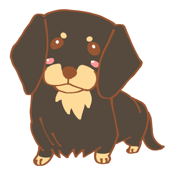 ユニークダックス フンド 可愛い イラスト 最高の動物画像