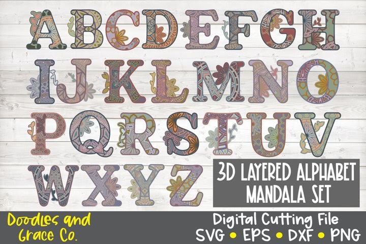 Download 3D Mandala Clock Svg Free - Layered SVG Cut File