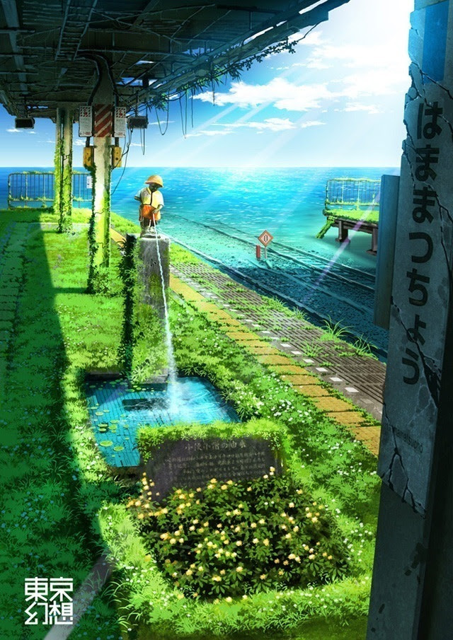 切ない 夏 イラスト 綺麗 2819