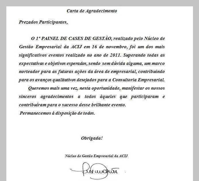 Carta De Agradecimento Donativo - About Quotes n