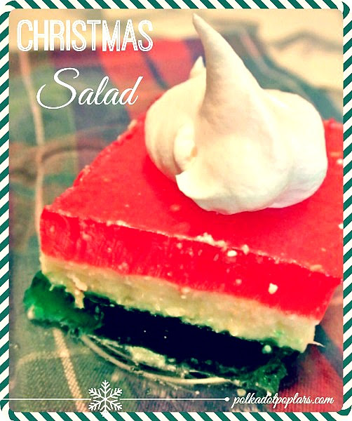 This lime jello salad is made with 7up, cream cheese, dream whip and . Christmas Jello Salad