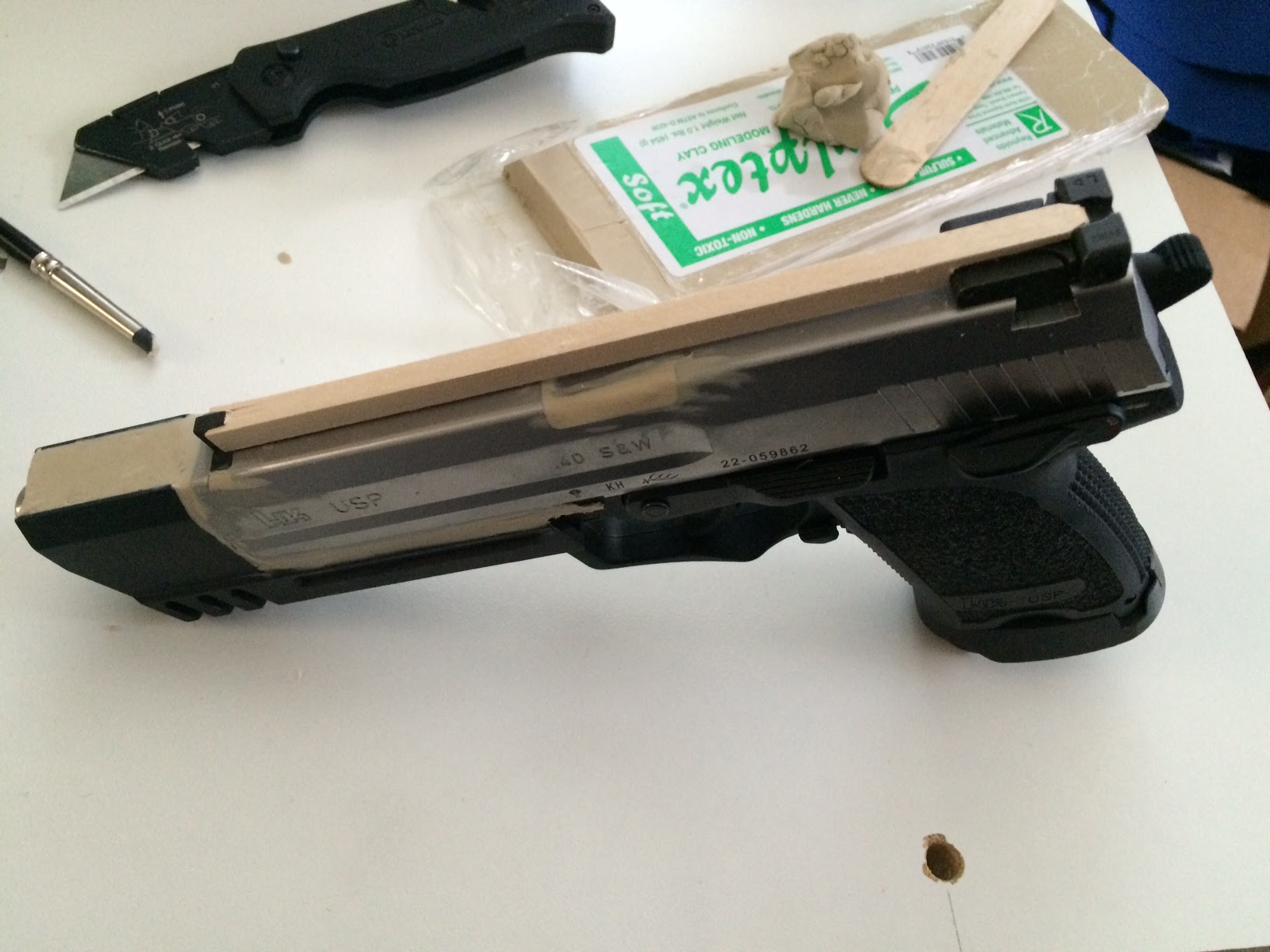 Revolver prep for making a kydex holster. Diy Moldgun Drone Prop For Kydex Holster Makeing Sevengun