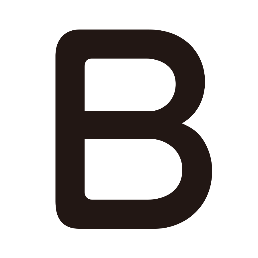 オリジナル アルファベット B イラスト 自分に