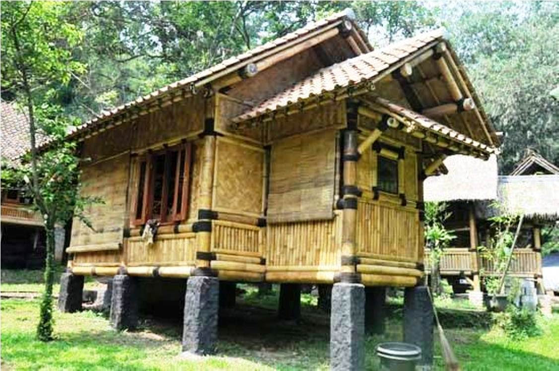 66 Gambar Rumah Panggung Dari Bambu Hd Gambar Rumah