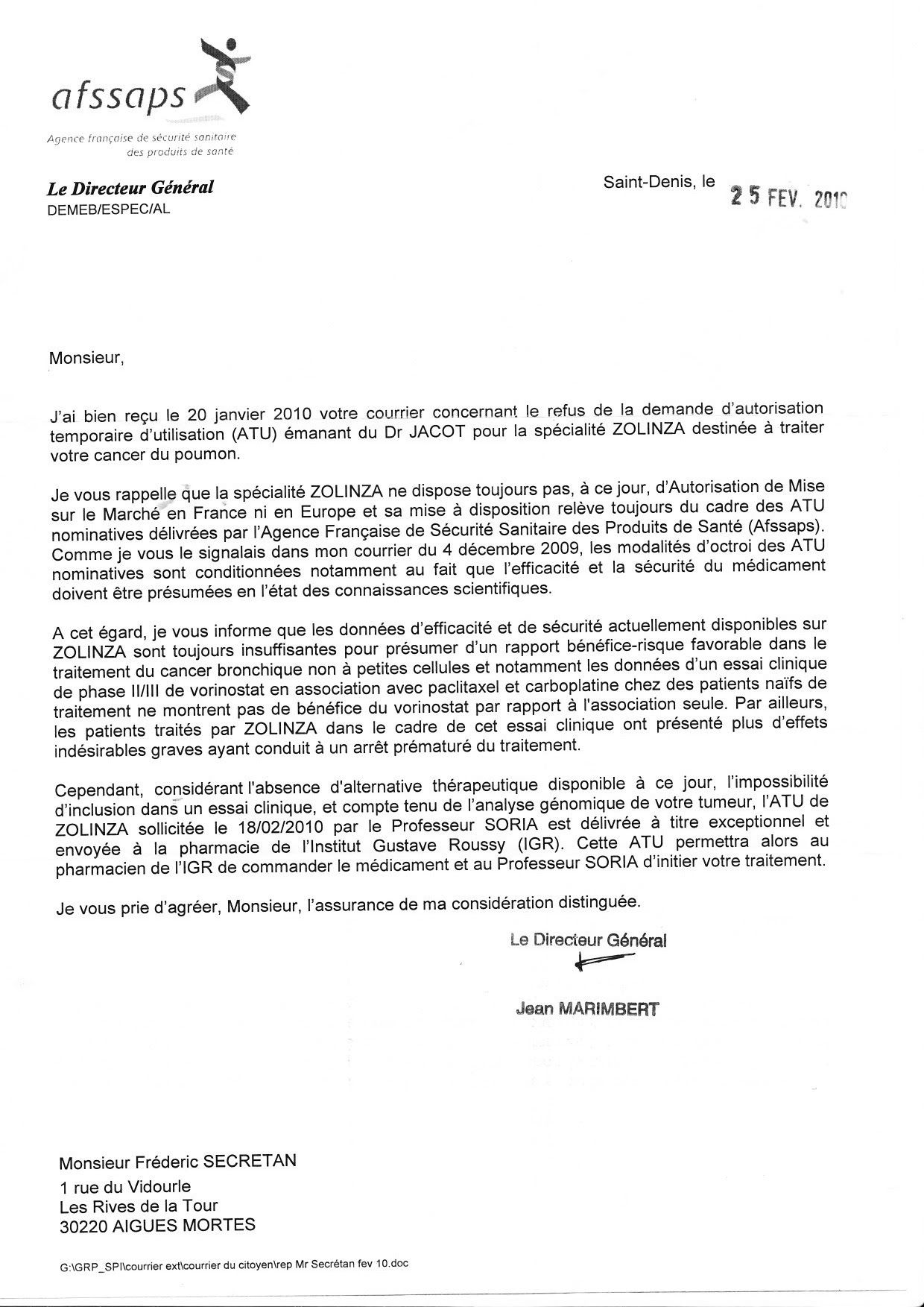 Exemple Lettre Remerciement Hopital  Covering Letter Example