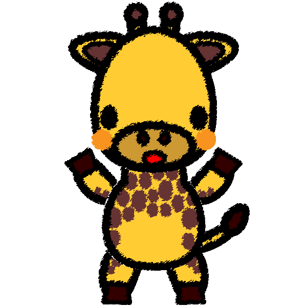 すべての動物画像 新鮮な手書き かわいい 簡単 キリン イラスト