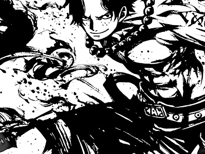 出発する バック 背骨 ワンピース 墨絵 壁紙 Bauern Jp