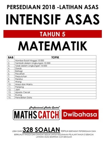 Soalan Matematik Darjah 6 Bab 1 - Selangor j
